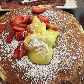First Watch - The famous lemon ricotta pancakes!!!! Humongous portion! Smell delicious! - Breakfast & Brunch Near Me - Jacksonville, Florida First Watch - The famous lemon ricotta pancakes!!!! Humongous portion! Smell delicious! - Breakfast & Brunch Near Me - Jacksonville, Florida