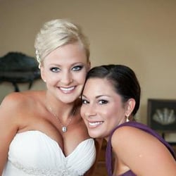 Salon Genesis - Angie and Lenee with their Salon Genesis tans for the wedding.