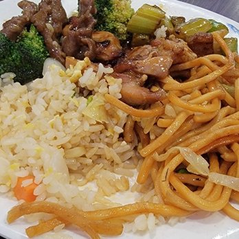 Asian Star Buffet - a plate of food on a table - Buffets Near Me - Paramount, California Asian Star Buffet - a plate of food on a table - Buffets Near Me - Paramount, California