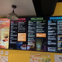 Rush Bowls - Bowl & Smoothie Menu
