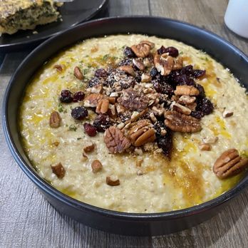 The Cenacle Bistro - Oatmeal- crasins, pecans, cinnamon - Coffee & Tea Near Me - Austell, Georgia