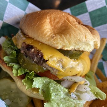 Milwaukee Brat House - Perfectly cooked Angus cheeseburger! - German Near Me - Shorewood, Wisconsin