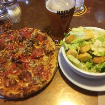 Hopworks Brewery - pizza and salad - Breweries Near Me - Portland, Oregon Hopworks Brewery - pizza and salad - Breweries Near Me - Portland, Oregon