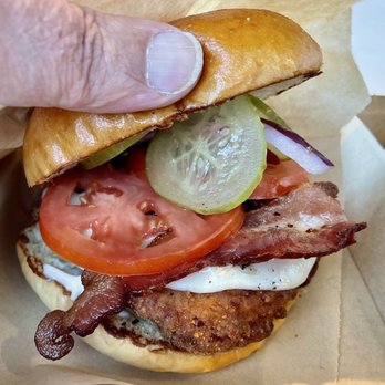 Dash In - A loaded hot crispy fried-chicken sandwich, with the biggest piece of chicken ever! - Gas Stations Near Me - Ellicott City, Maryland Dash In - A loaded hot crispy fried-chicken sandwich, with the biggest piece of chicken ever! - Gas Stations Near Me - Ellicott City, Maryland