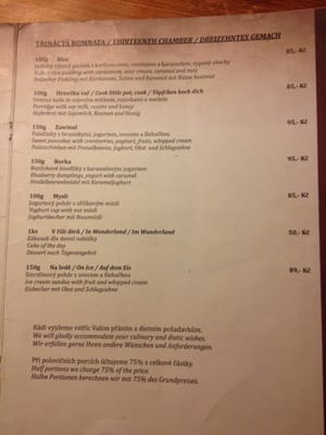 Menu photo 4 Laibon Cesky Krumlov, JC