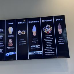 The menu walks you through ordering