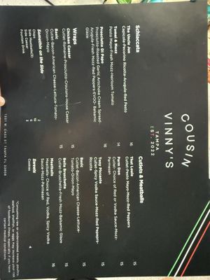 Menu photo 8 Cousin Vinny's Tampa, FL Menu photo 8 Cousin Vinny's Tampa, FL