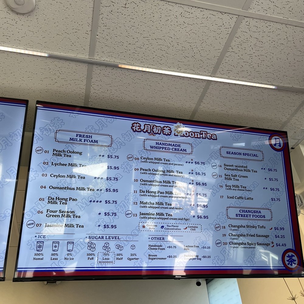 MoonTea - menu - Coffee & Tea Near Me - Sunnyvale, California