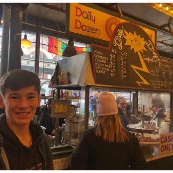 Daily Dozen Doughnut - Happy kids getting their daily dozen on! - Bakeries Near Me - Seattle, Washington