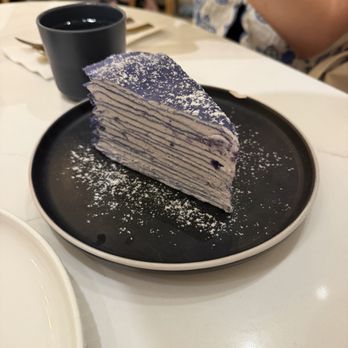 Prince Tea House - Purple Yam Mille Crêpes Cake - Desserts Near Me - New York, New York Prince Tea House - Purple Yam Mille Crêpes Cake - Desserts Near Me - New York, New York
