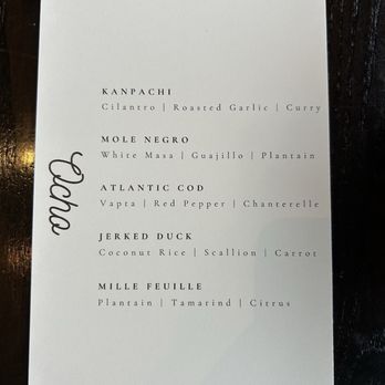 Ocho Supper Club - Seasonal Tasting Menu (March) - American Near Me - Philadelphia, Pennsylvania Ocho Supper Club - Seasonal Tasting Menu (March) - American Near Me - Philadelphia, Pennsylvania