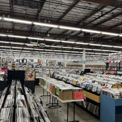 Mmm fluorescent light.  (And lots of records.)