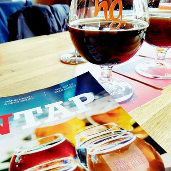 Nine Giant Brewing - Half pours with Ontap magazine available for reading - Gastropubs Near Me - Cincinnati, Ohio
