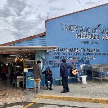 Mercado Negro de Mariscos - Entrance to the famed fish market - Seafood Markets Near Me - Ensenada, BCN