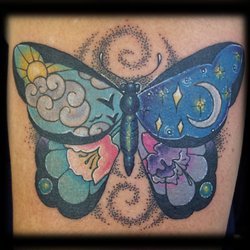 Front of the thigh. Tattooed by Eileen