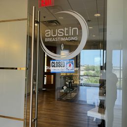 Exterior outside entrance of Austin Breast Imaging - Lunch break, back at 1:00 pm. For Mammogram take the left door. - Austin, Texas Exterior outside entrance of Austin Breast Imaging - Lunch break, back at 1:00 pm. For Mammogram take the left door. - Austin, Texas