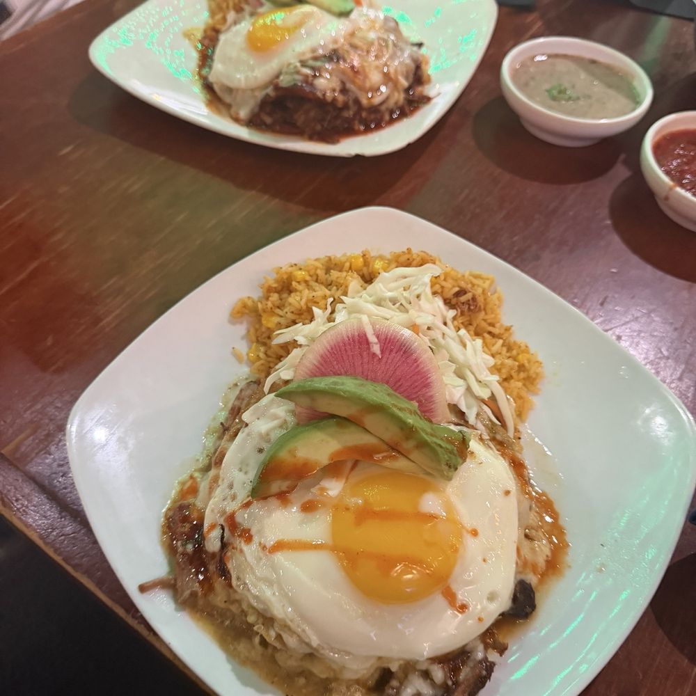 Beto & Son - Green chile enchiladas and 12 hour barbacoa enchiladas. Everyone was so kind and the food was delicious. Please come visit! - Mexican Near Me - Dallas, Texas