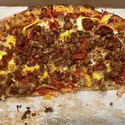 Boscos Pizza Kitchen - Devoured half before realizing needing a pic ..... Sicilian ! So good