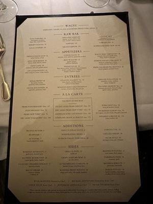 Menu photo 3 Grill 23 & Bar Boston, MA