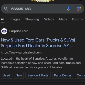 Surprise Ford - This is truly surprise ford calling me over and over, telling tall tales! - Car Dealers Near Me - Surprise, Arizona Surprise Ford - This is truly surprise ford calling me over and over, telling tall tales! - Car Dealers Near Me - Surprise, Arizona