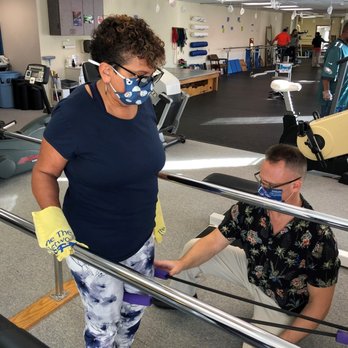 The Therapy Network - Chesapeake - Paul Learner, Athletic Trainer at TTN Ghent helping a balance patient - Physical Therapy Near Me - Chesapeake, Virginia The Therapy Network - Chesapeake - Paul Learner, Athletic Trainer at TTN Ghent helping a balance patient - Physical Therapy Near Me - Chesapeake, Virginia