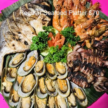 Hang Outs - Regular Seafoods Platter - Filipino Near Me - Toronto, Ontario