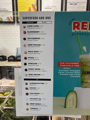 Menu photo 1 Clean Juice Charlotte, NC Menu photo 1 Clean Juice Charlotte, NC