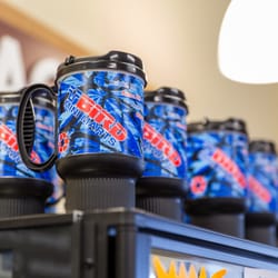 T-Bird Mini Mart - Buy your own T-Bird travel mug to keep your coffee warm.