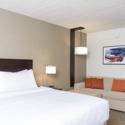 Delta Hotels Kalamazoo Conference Center - Standard King Room. All guest rooms feature complimentary WIFI, bottled water and 50" Flat Screen TV's.