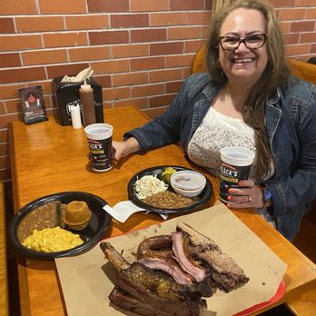 Black's Barbecue Lockhart - Beef Brisket, beef ribs jalapeno sauce and Pork Spare Ribs - Barbeque Near Me - Lockhart, Texas