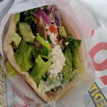 Gyro Stop - beef and lamb gyro wrap- just yum, holy crap. - Mediterranean Near Me - Arlington, Washington