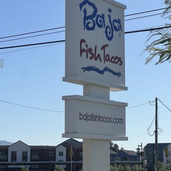 Baja Fish Tacos - The sign for Baja Fish Tacos - Seafood Near Me - Norco, California