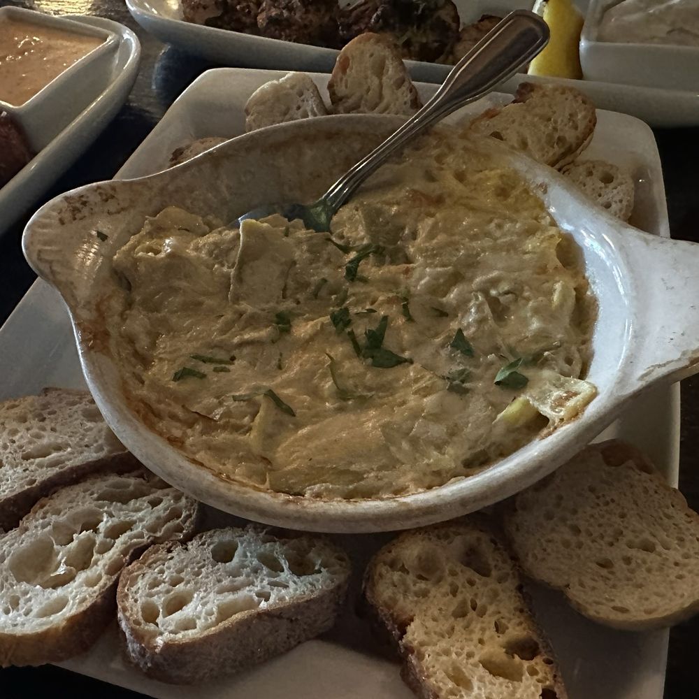 Lady Gregory's - Cheddar Artichoke Dip - New American Near Me - Chicago, Illinois Lady Gregory's - Cheddar Artichoke Dip - New American Near Me - Chicago, Illinois