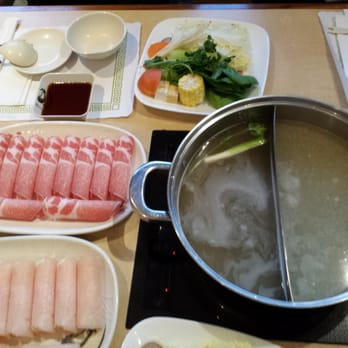 Shabu-Zen - Chicken/pork broth with chicken and pork meat and veggies - Japanese Near Me - Allston, Massachusetts Shabu-Zen - Chicken/pork broth with chicken and pork meat and veggies - Japanese Near Me - Allston, Massachusetts