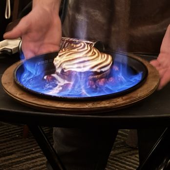 CARVE American Grille - Central Austin - Flaming Cherries Jubilee Pie - New American Near Me - Austin, Texas