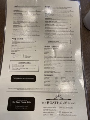 Menu photo 3 The Boathouse Akron, OH Menu photo 3 The Boathouse Akron, OH
