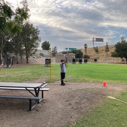 Santiago Archery Range - Archery range with 7 targets, free to the public. Here on a Monday afternoon and there's roughly 10 people shooting.