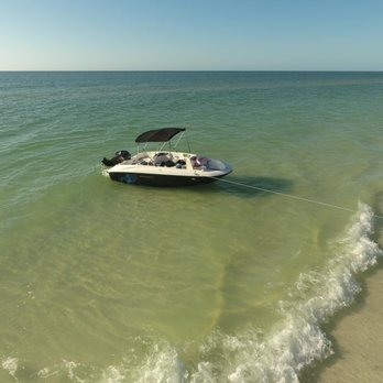 Anclote Key Island - Drone view of the boat - Beaches Near Me Anclote Key Island - Drone view of the boat - Beaches Near Me