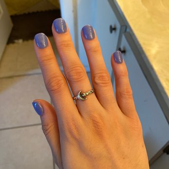 Dainty's Nails Spa - Asked for dip and ended up getting nail polish over the dip because the dip was faded in weird areas - Nail Salons Near Me - Davie, Florida
