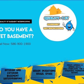 Quality 1st Basement Waterprrofing - Waterproofing Near Me - New Baltimore, Michigan Quality 1st Basement Waterprrofing - Waterproofing Near Me - New Baltimore, Michigan