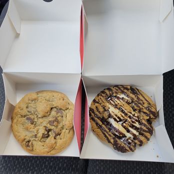 Crumbl - Carrollwood - Milk chocolate chip (left) and S'mores (right) - Bakeries Near Me - Tampa, Florida Crumbl - Carrollwood - Milk chocolate chip (left) and S'mores (right) - Bakeries Near Me - Tampa, Florida