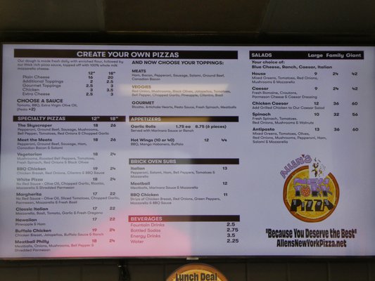 Menu photo 5 Allen's New York Pizza Carlsbad, CA Menu photo 5 Allen's New York Pizza Carlsbad, CA