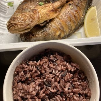 Huh Ga Ne - Grilled Yellow Corvina with purple rice - Korean Near Me - Toronto, Ontario Huh Ga Ne - Grilled Yellow Corvina with purple rice - Korean Near Me - Toronto, Ontario