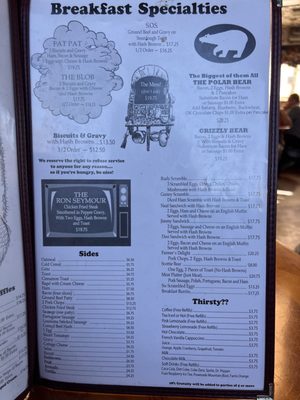 Menu photo 1 Grizzly Manor Cafe Big Bear Lake, CA Menu photo 1 Grizzly Manor Cafe Big Bear Lake, CA