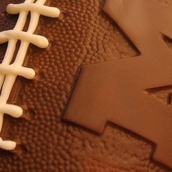 Custom chocolate football