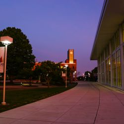 Ocean County College - Instructional Building and Library at night