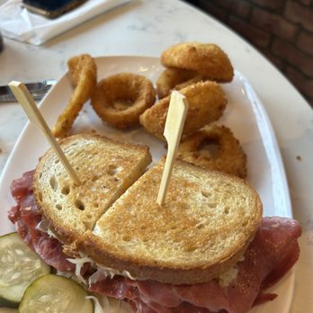 Westgate Pub - a ham sandwich with pickles and onion rings - Pizza Near Me - Havertown, Pennsylvania