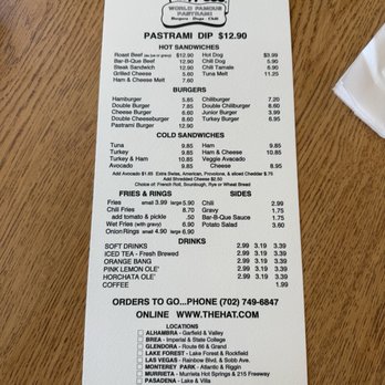 The Hat - Burgers Near Me - Las Vegas, Nevada The Hat - Burgers Near Me - Las Vegas, Nevada
