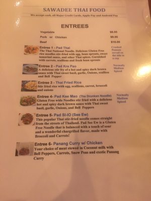 Menu photo 2 Sawadee Thai Food Auburndale, FL
