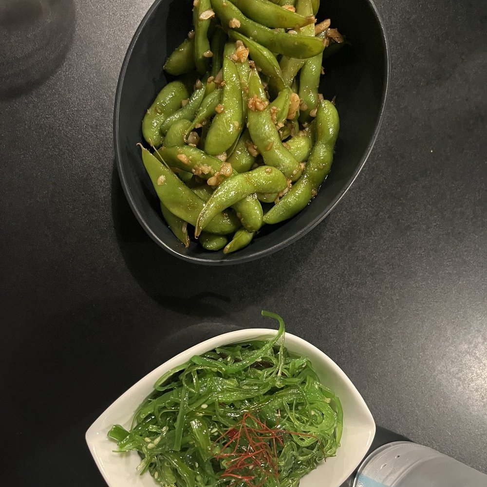 Ramen Taka - Garlic Edamame Seaweed Salad - Ramen Near Me - Santa Clara, California Ramen Taka - Garlic Edamame Seaweed Salad - Ramen Near Me - Santa Clara, California